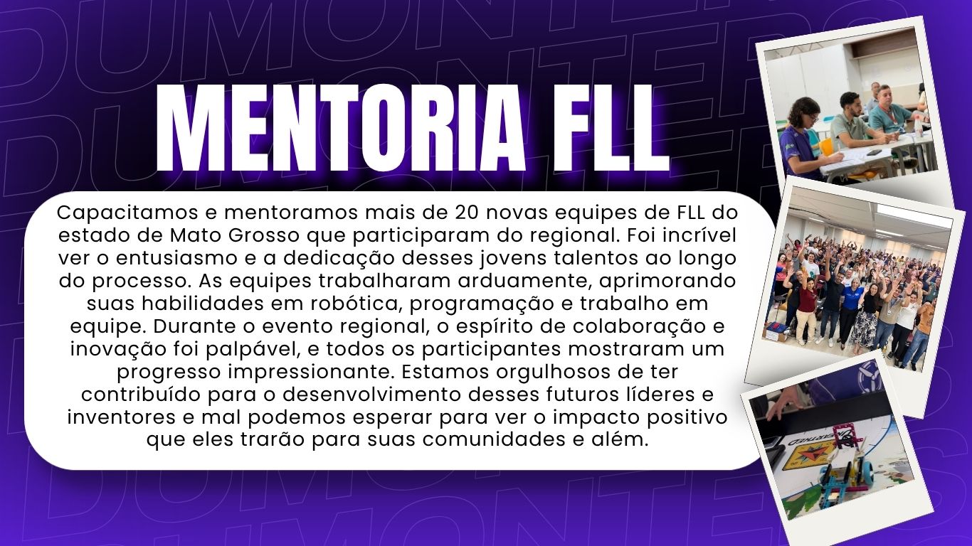 Registro do projeto Mentoria FLL