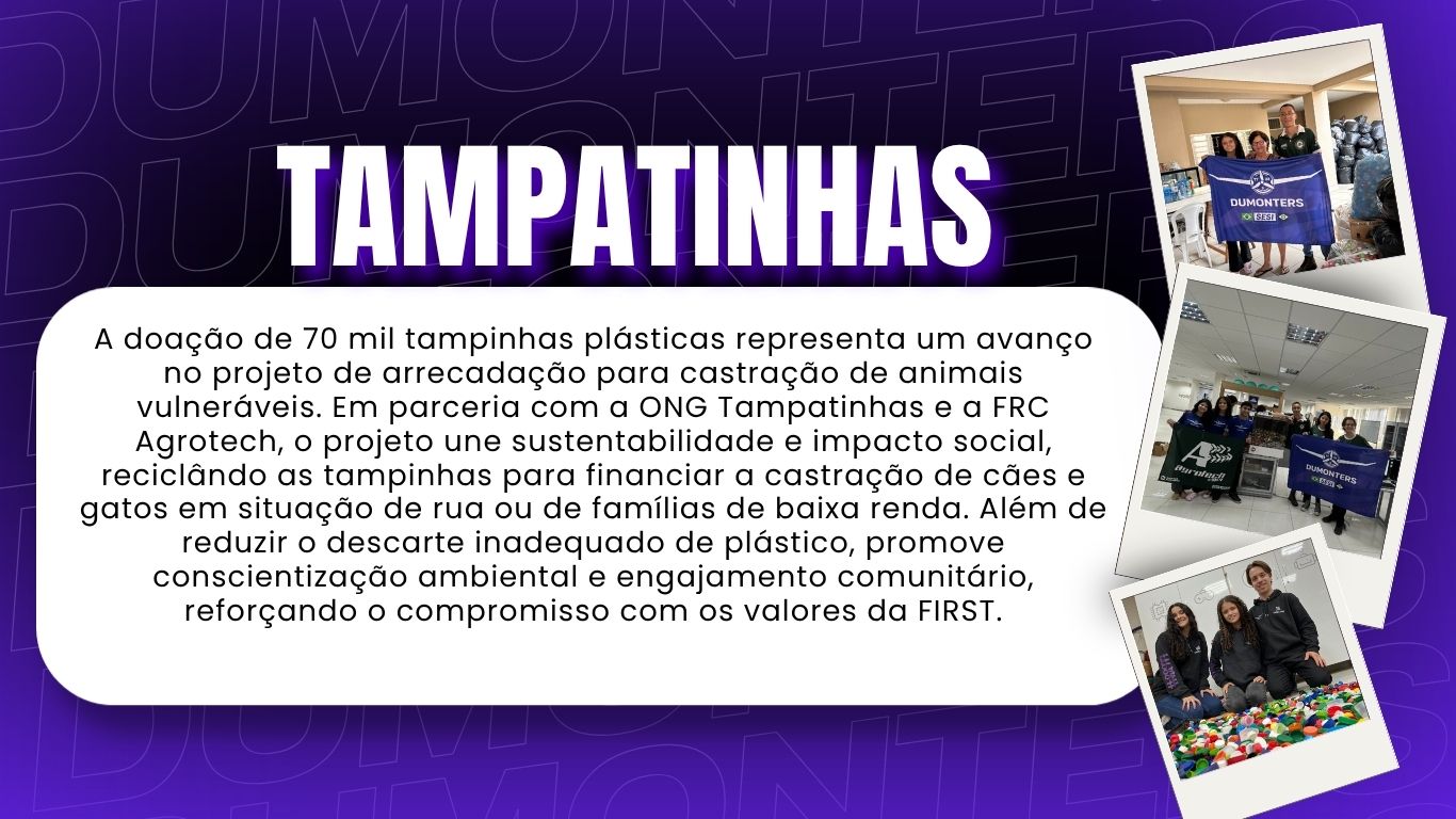 Registro do projeto Tampatinhas
